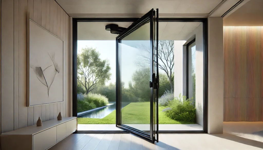 jendela pivot upvc