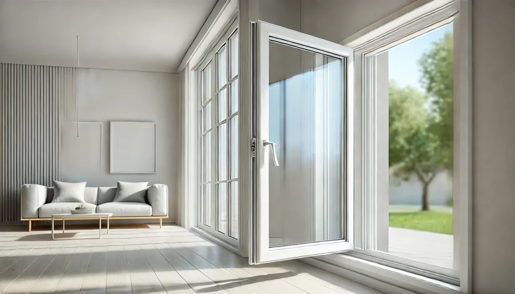 Saya telah membuat gambar jendela casement UPVC dengan desain modern sesuai permintaan